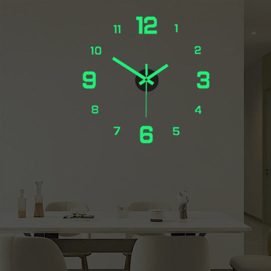 2026 HOT SALE50K+ SOLD!3D DIY Luminous Acrylic Wall Clock Set