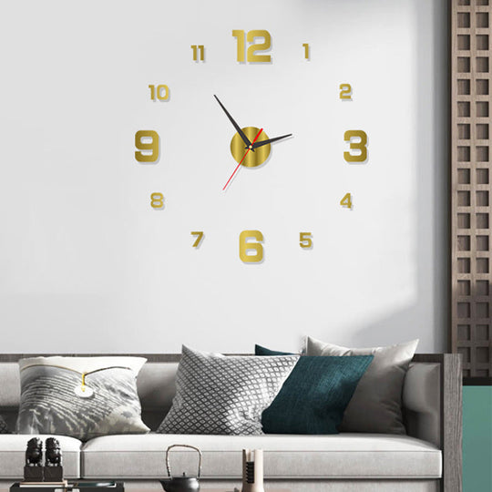 2026 HOT SALE50K+ SOLD!3D DIY Luminous Acrylic Wall Clock Set