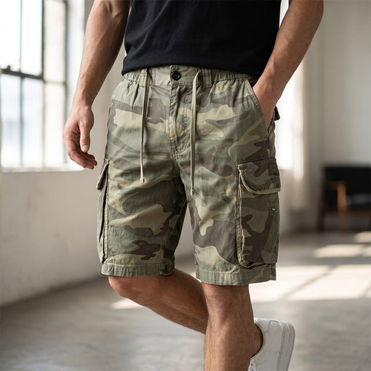 🩳 LIMITED-TIME 50% OFF! ✨ Men's Casual Relaxed Fit Cargo Shorts – Multi-Pockets, Breathable, Rugged 🌲