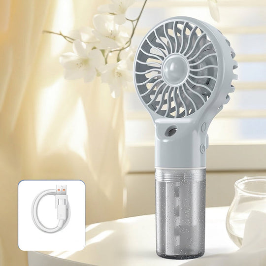 🥳2026 HOT SALE🥳💞50K+ SOLD!🧊✨Portable Handheld Mist Cooling Fan