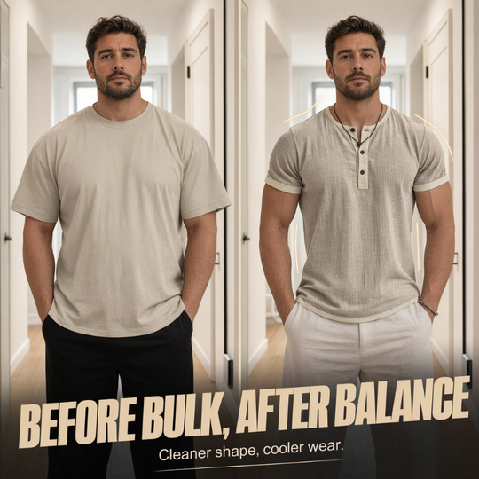 ⌛Limited-Time Offer-Men's Short Sleeve Breathable Henley Shirt