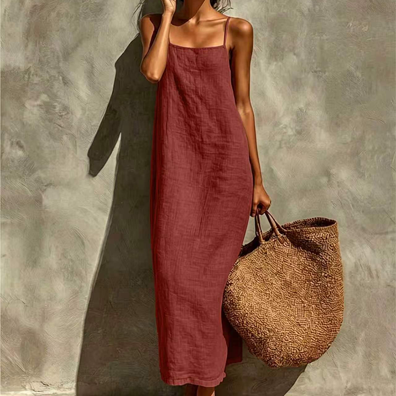 ⏳Time-Limited Special⏰Women's Casual Solid Color Slip Dress
