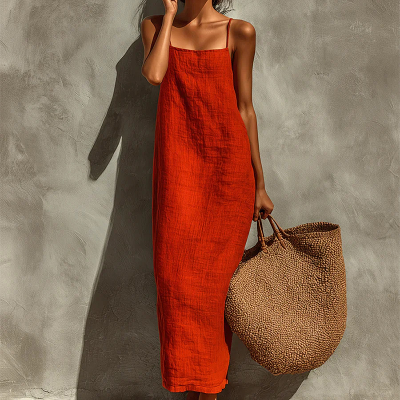 ⏳Time-Limited Special⏰Women's Casual Solid Color Slip Dress