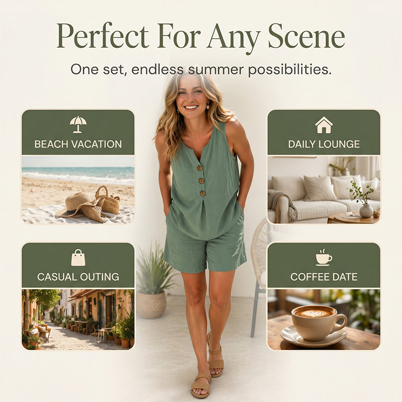 📢📢 LIMITED-TIME 50% OFF! ⏰☁️All-Season Casual Outfit Hot Sale👖2-Piece Loungewear Set✨Loose Soft Top + Elastic Waist Trousers Separable Matching Co-ord For Daily Holiday Office