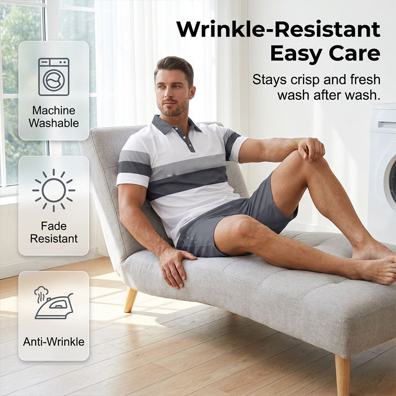 Men's Printed Shirt & Shorts Set – Breathable & Stretch Fit