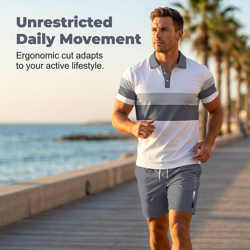 Men's Printed Shirt & Shorts Set – Breathable & Stretch Fit