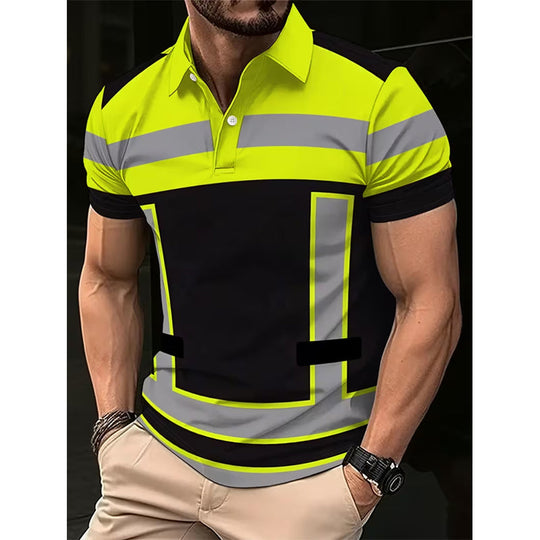 👕Men's High Visibility Reflective Short Sleeve Shirt