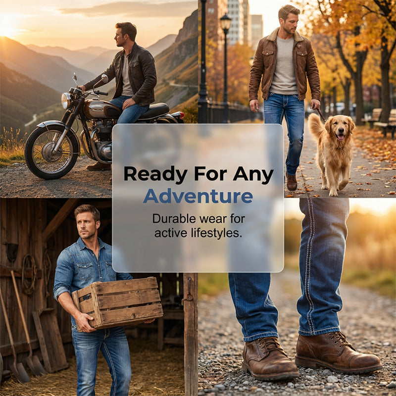 👖LIMITED-TIME 50% OFF! 🔥 Men’s High Stretch Double Stitched Jeans – Flexible Comfort, Reinforced Seams and Classic Five Pocket Style