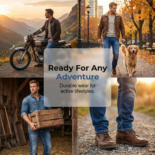 👖LIMITED-TIME 50% OFF! 🔥 Men’s High Stretch Double Stitched Jeans – Flexible Comfort, Reinforced Seams and Classic Five Pocket Style
