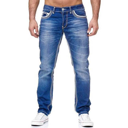👖LIMITED-TIME 50% OFF! 🔥 Men’s High Stretch Double Stitched Jeans – Flexible Comfort, Reinforced Seams and Classic Five Pocket Style