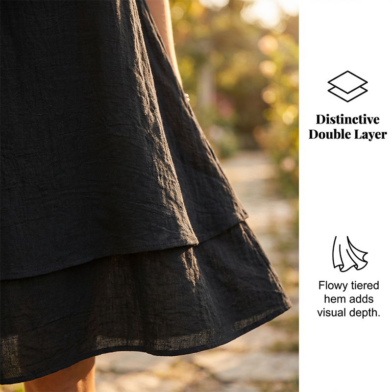 Women's Casual Loose Fit Short Sleeve Dress