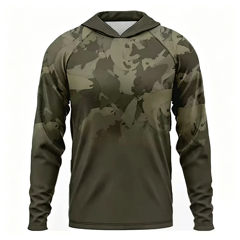 Men's Sun Protection Long Sleeve Lure Fishing Jersey
