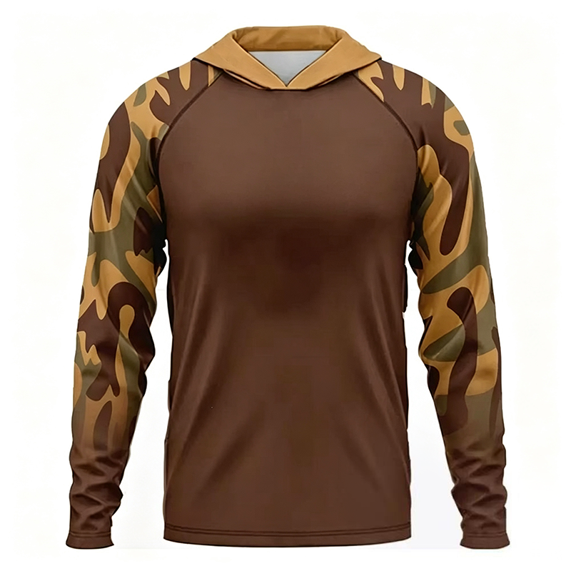 Men's Sun Protection Long Sleeve Lure Fishing Jersey