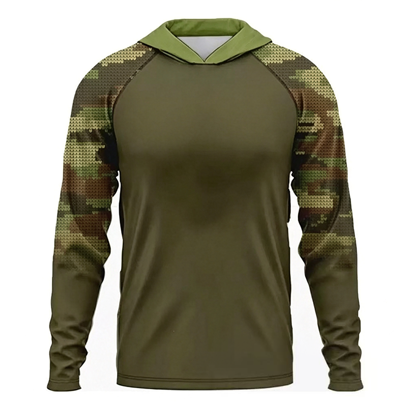 Men's Sun Protection Long Sleeve Lure Fishing Jersey
