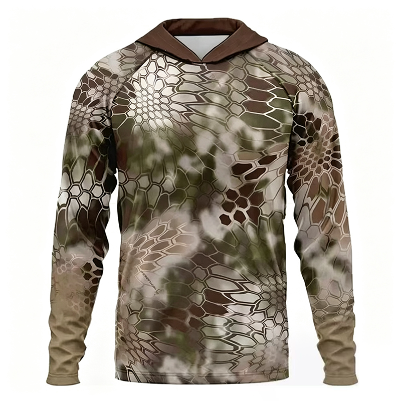 Men's Sun Protection Long Sleeve Lure Fishing Jersey
