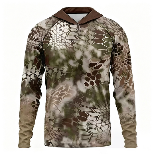 Men's Sun Protection Long Sleeve Lure Fishing Jersey