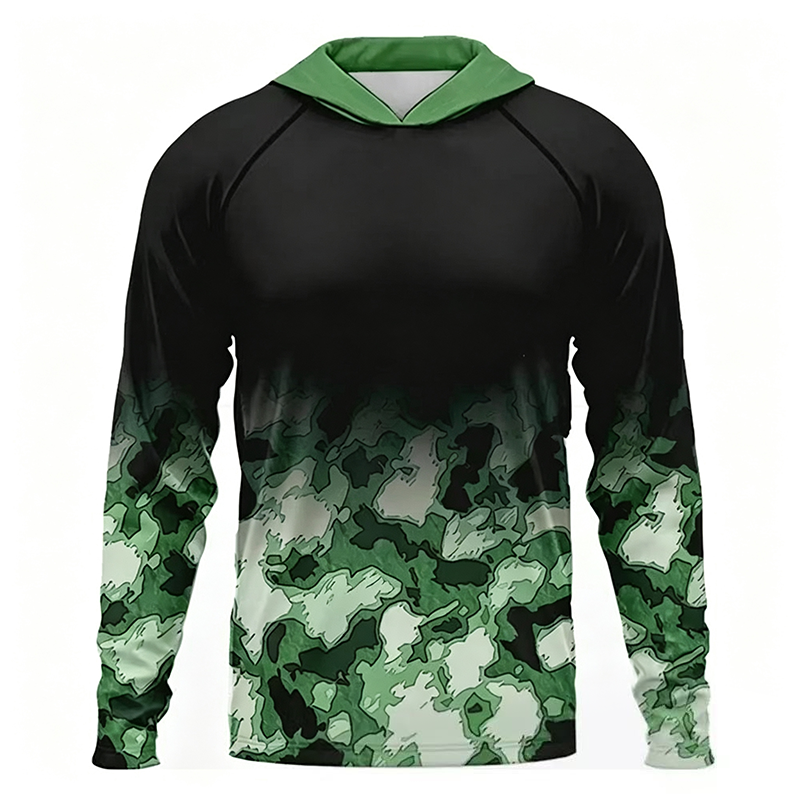 Men's Sun Protection Long Sleeve Lure Fishing Jersey