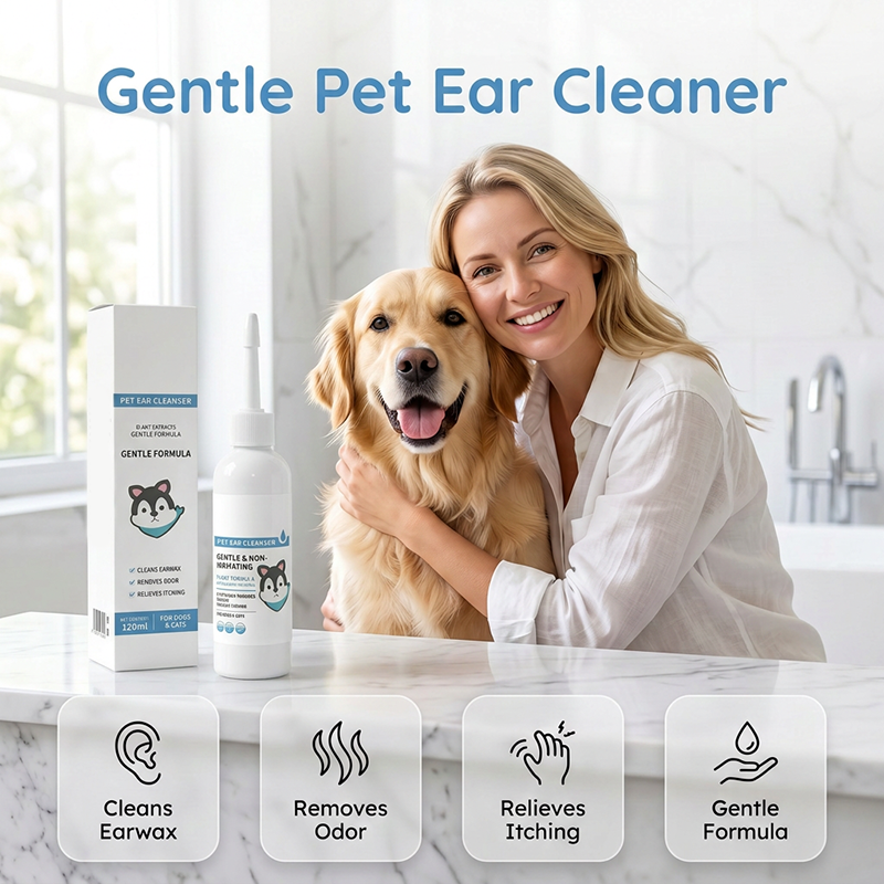Gentle Pet Ear Cleaner for Cats and Dogs 120ml
