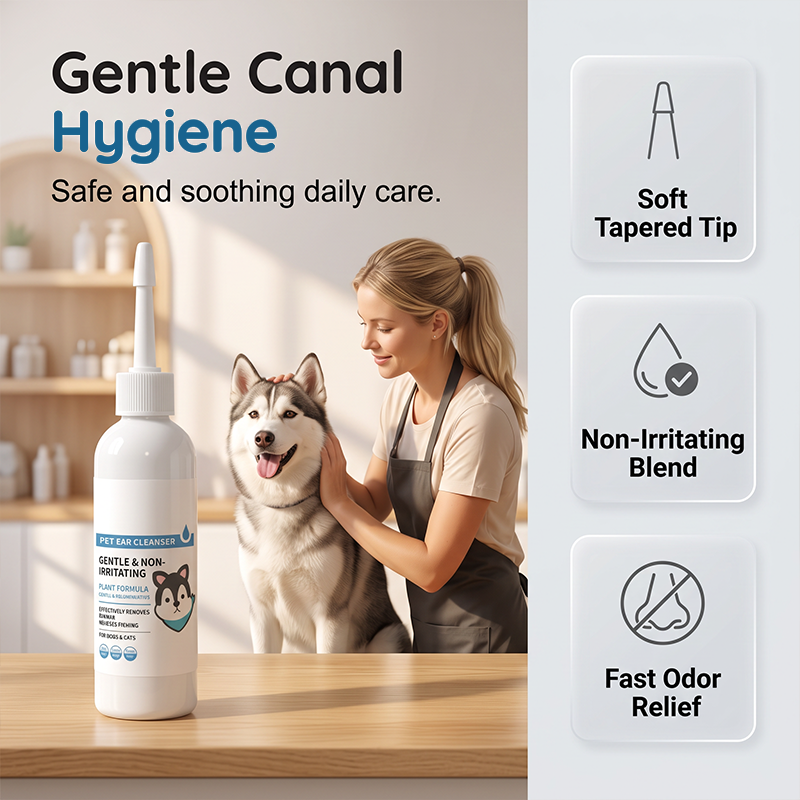 Gentle Pet Ear Cleaner for Cats and Dogs 120ml