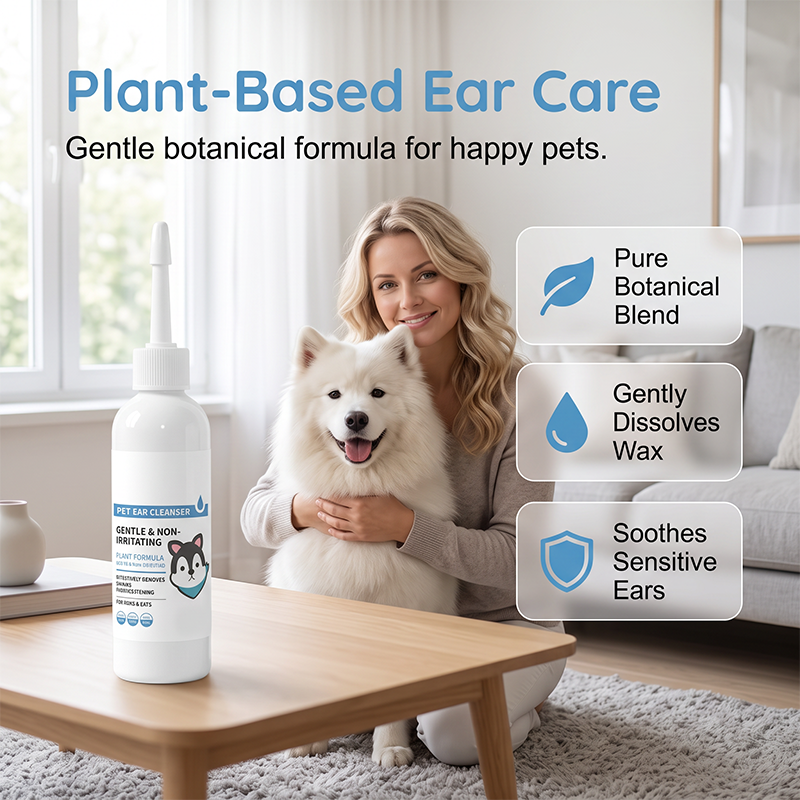 Gentle Pet Ear Cleaner for Cats and Dogs 120ml