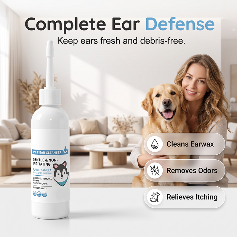 Gentle Pet Ear Cleaner for Cats and Dogs 120ml