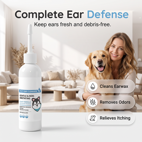 Gentle Pet Ear Cleaner for Cats and Dogs 120ml