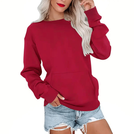 Women's Casual Oversized Crewneck Sweatshirt 👕 Cosy, Roomie & Made for Laid-Back Days ✨