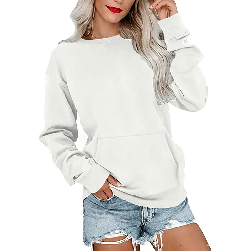 Women's Casual Oversized Crewneck Sweatshirt 👕 Cosy, Roomie & Made for Laid-Back Days ✨