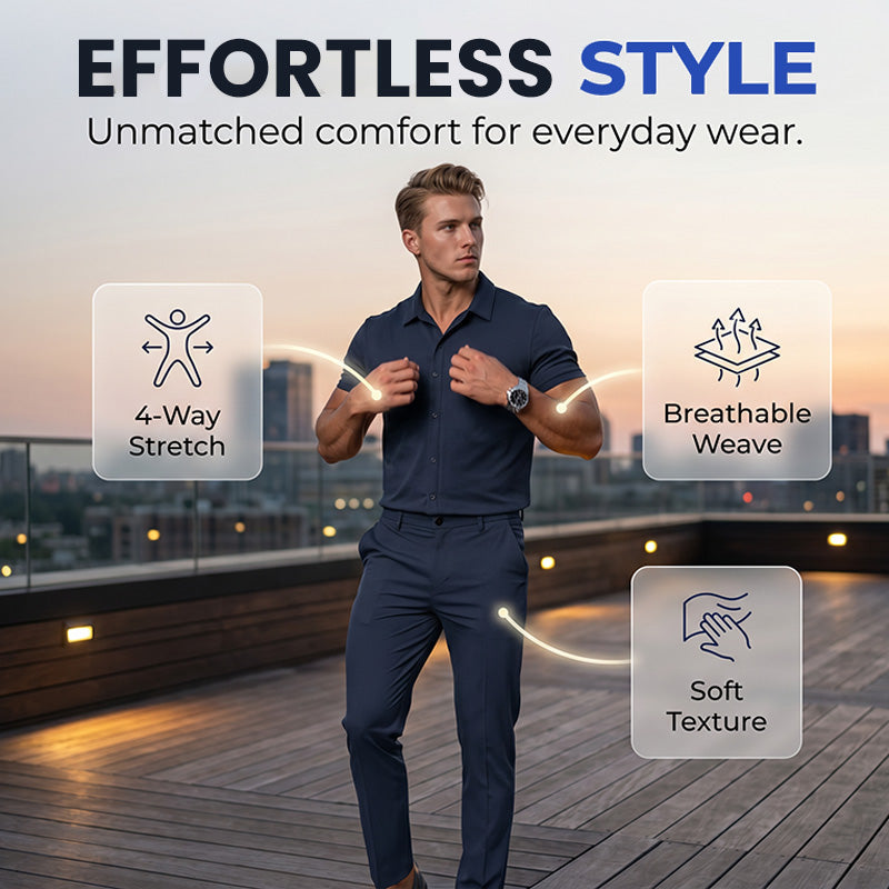 🏢🔄 LIMITED TIME 50% OFF! 👔Men's Casual Suit Set – Versatile design & wrinkle-resistant – From office to dinner effortlessly.