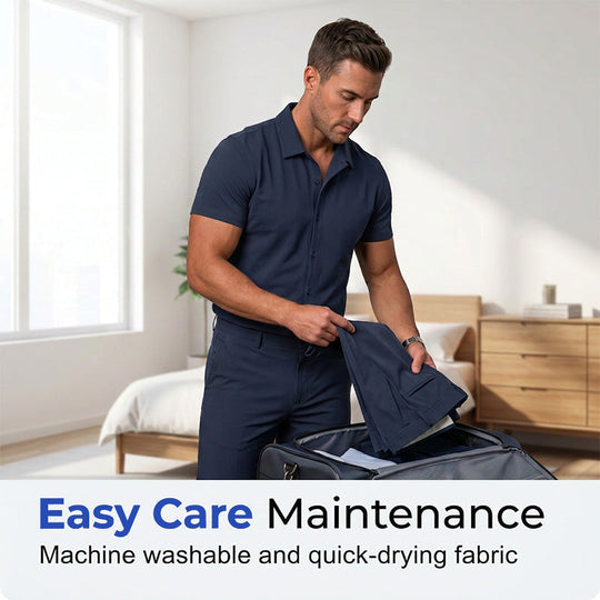 🏢🔄 LIMITED TIME 50% OFF! 👔Men's Casual Suit Set – Versatile design & wrinkle-resistant – From office to dinner effortlessly.