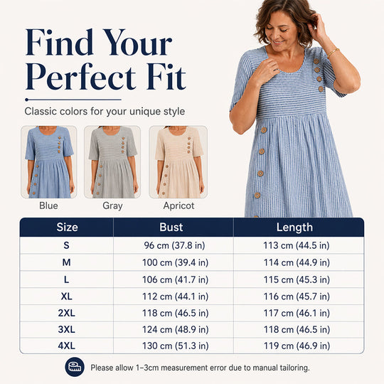 🎉 LIMITED TIME 50% OFF! 👗 Striped Pocket Dress – Soft & Versatile Everyday Style