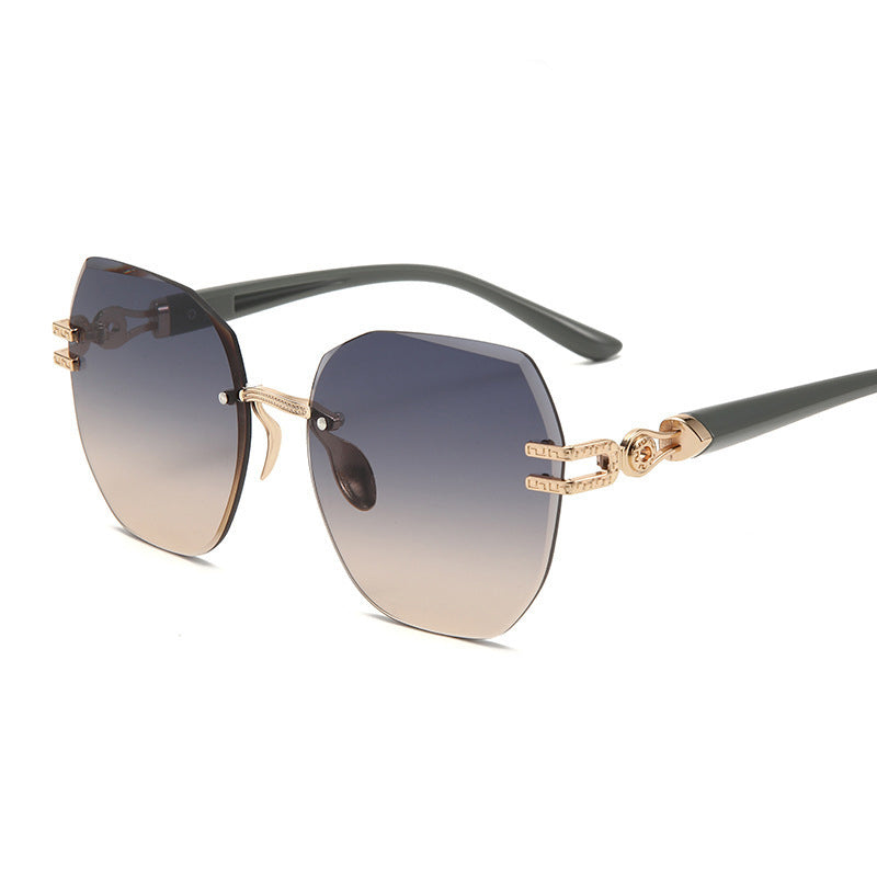 🎉 2026 SALE 50% OFF! ⏰ Statement Rimless Sunglasses – Bold Face, Zero Blind Spots ✨