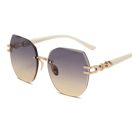 🎉 2026 SALE 50% OFF! ⏰ Statement Rimless Sunglasses – Bold Face, Zero Blind Spots ✨