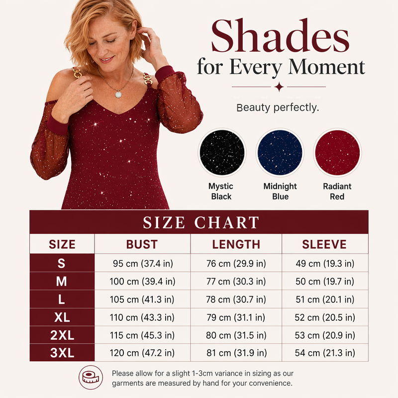 ⌛Limited-Time Offer-Women's Elegant Off-Shoulder Dress with Mesh Sleeves