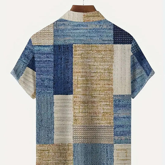 ⏳Time-Limited Special⏰Men's Contrast Color Pattern Shirt