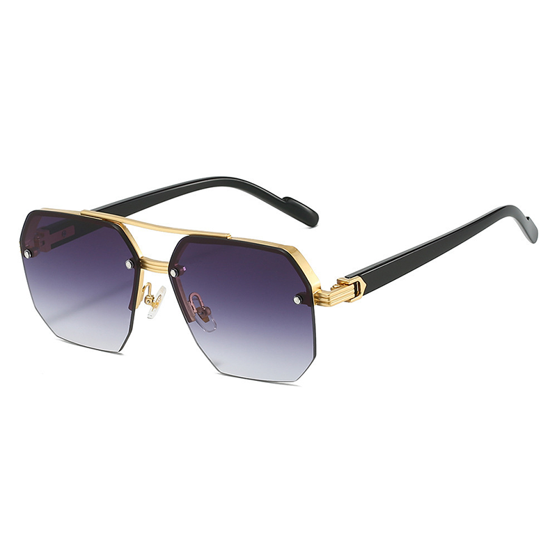 🔥 Pro-Favorite Men's Stylish Geometric Polygon Sunglasses – Metal & PC Frame – UV400 Protection 🕶️