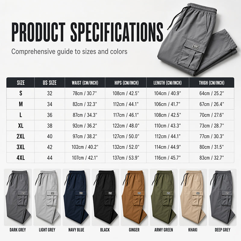 Men's Casual Loose Fit Cargo Pants
