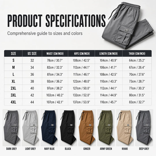 Men's Casual Loose Fit Cargo Pants