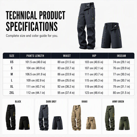 Summer Quick Dry Convertible Outdoor Pants
