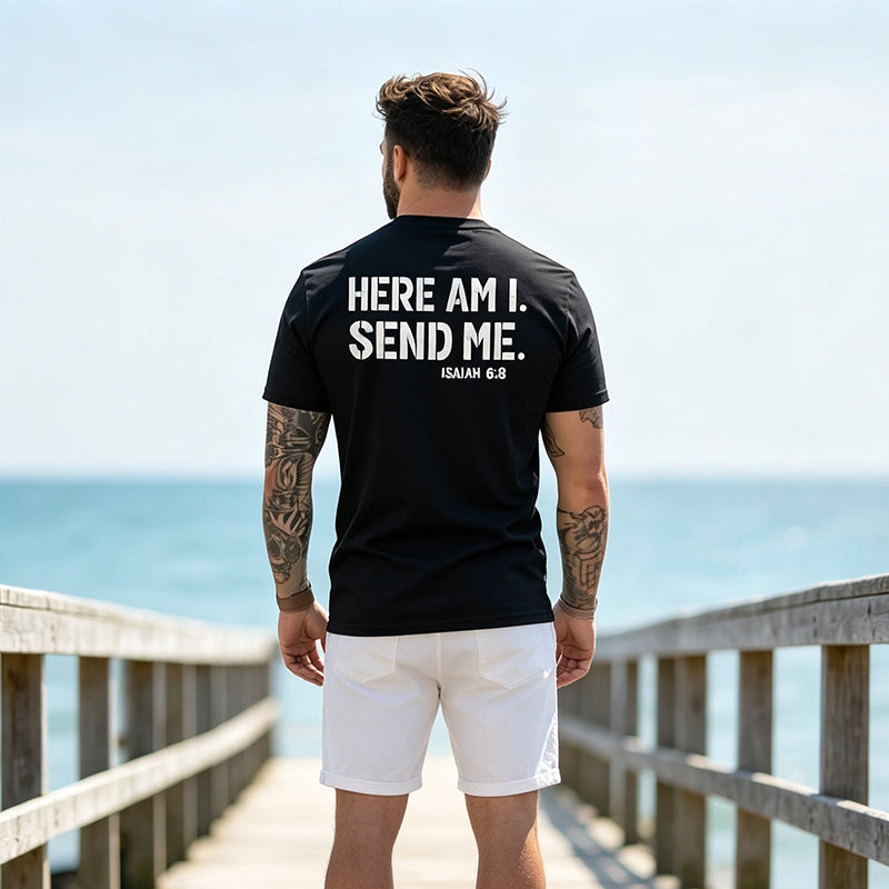 💗LAST DAY SALE 50% OFF⚡Men's Casual Slogan Print T-Shirt