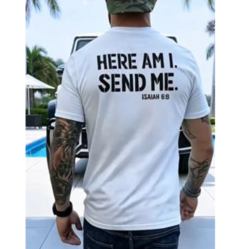 💗LAST DAY SALE 50% OFF⚡Men's Casual Slogan Print T-Shirt