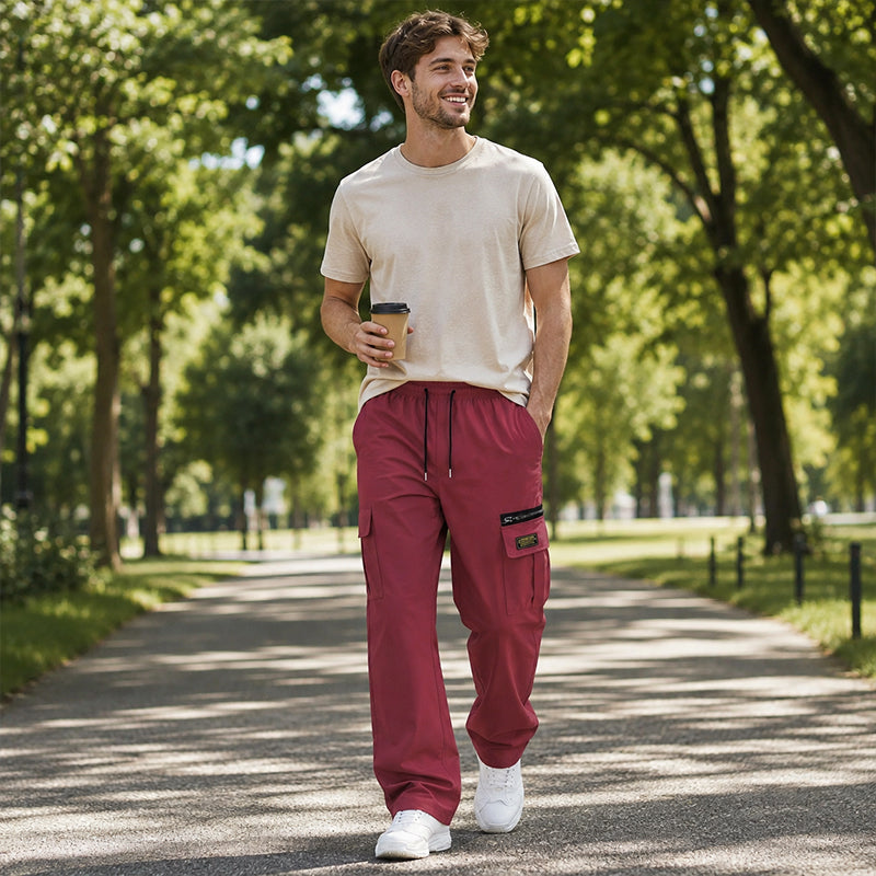 ⏳Time-Limited Special⏰Men's Casual Elastic Waist Cargo Pants