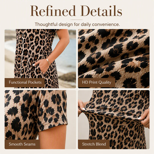 Leopard Maxi Dress – Flowing & Versatile Style Design