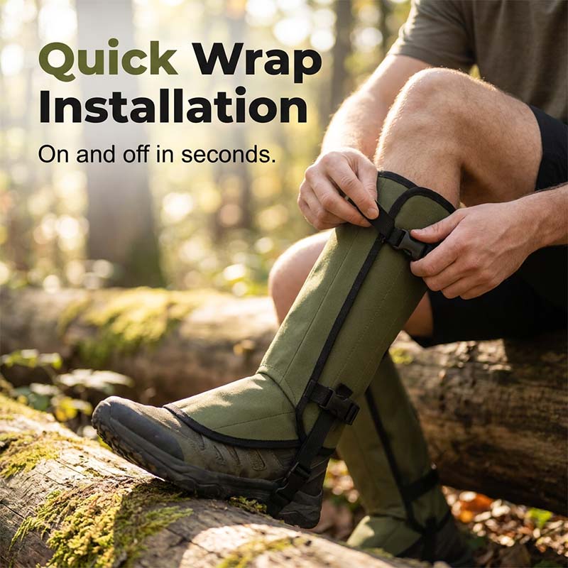 Waterproof Hiking Gaiters for Outdoor Adventures💦Snake, Insect & Rat Protection – Dirt-Resistant & Waterproof