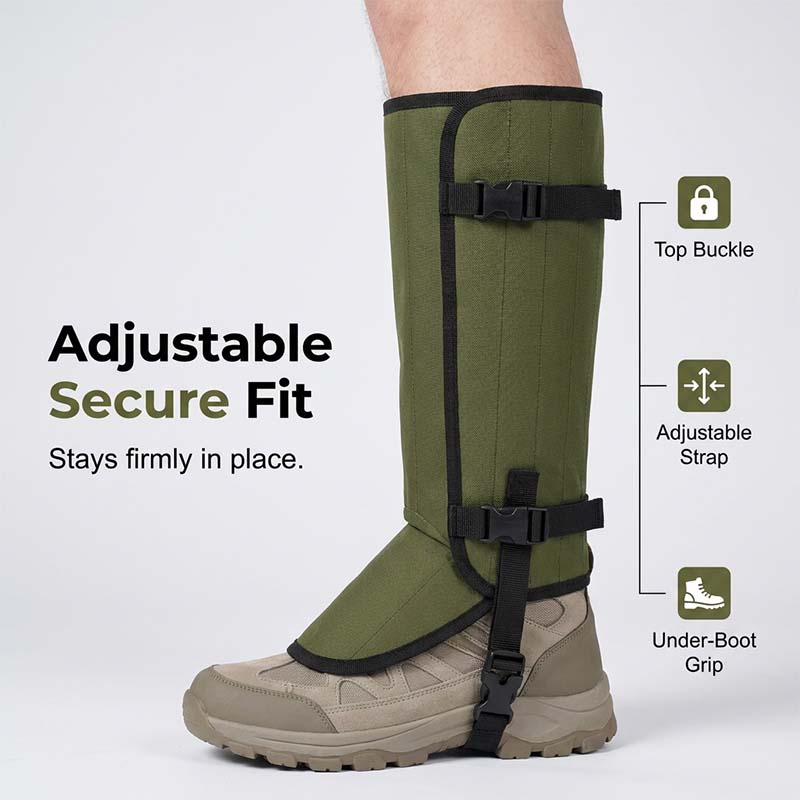Waterproof Hiking Gaiters for Outdoor Adventures💦Snake, Insect & Rat Protection – Dirt-Resistant & Waterproof