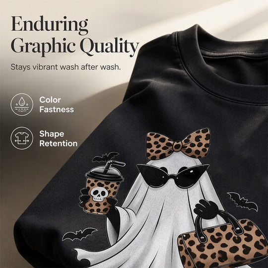🍂🎃 Women's Halloween Graphic Tee | Cute Spooky Short Sleeve T-Shirt for Fall, Pumpkin Season & Casual Everyday Style