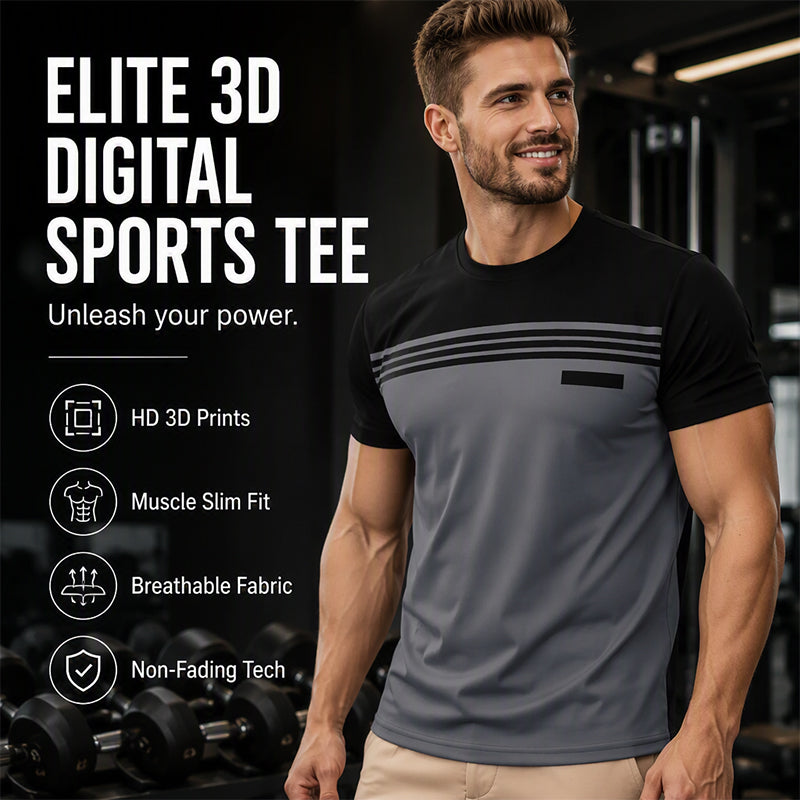 ⌛Limited-Time Offer-Men's Casual Printed Short Sleeve Crewneck T-Shirt