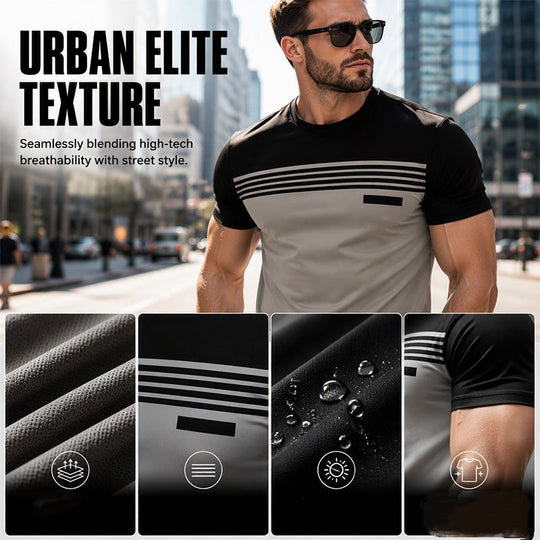 ⌛Limited-Time Offer-Men's Casual Printed Short Sleeve Crewneck T-Shirt