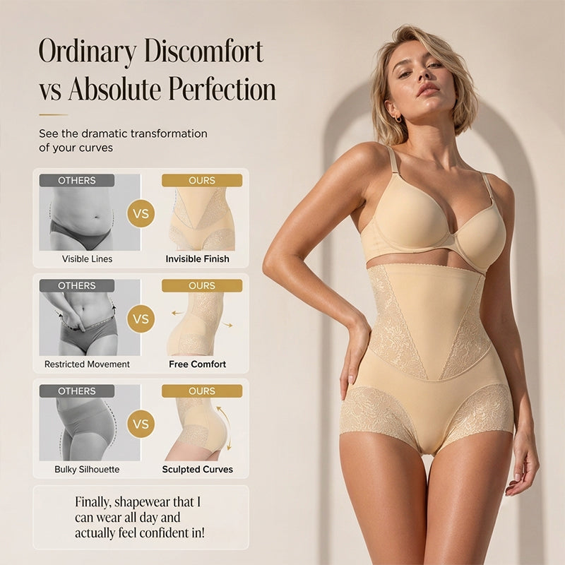 Women's High Waist Tummy Co💃 Instant Silhouette Boost – High-Waist Control Briefs with Gentle Compression. Limited Deal.