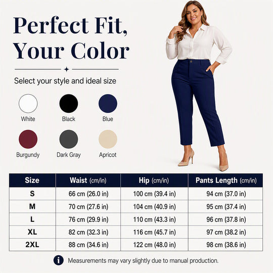 Women's High Waisted Cropped Suit Pants